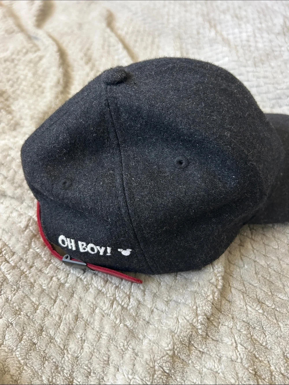 Disney Black Baseball Cap with Red Accent